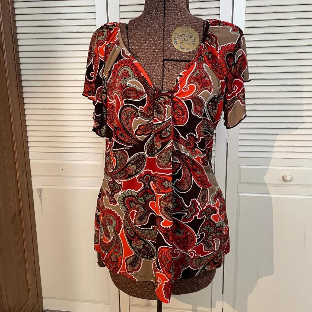Carole Little Blouse Women's L